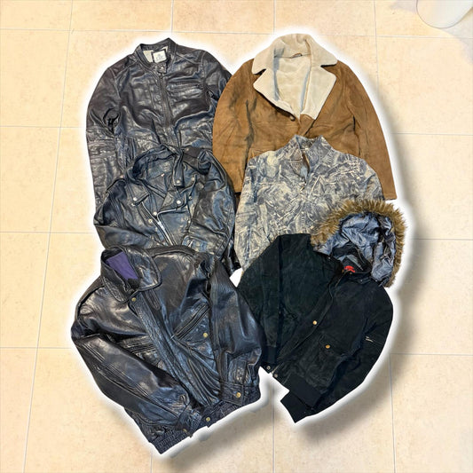 LOTE CHAQUETAS CUERO MIX